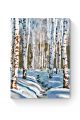 Картина по номерам на подрамнике «Зимний лес» 25x20 см