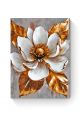 Картина по номерам на подрамнике «Белый цветок» 90x70 см