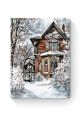 Картина по номерам на подрамнике «Усадьба зимой» 90x70 см