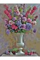 Картина по номерам на подрамнике «Цветы в вазе» 90x70 см