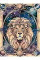 Картина по номерам без подрамника «Лев» 130x100 см