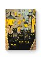 Картина по номерам на подрамнике «Черные коты» 35x25 см