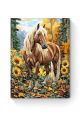 Картина по номерам на подрамнике «Конь в лесу» 80x60 см