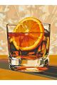 Картина по номерам без подрамника «Коктейль» 80x60 см