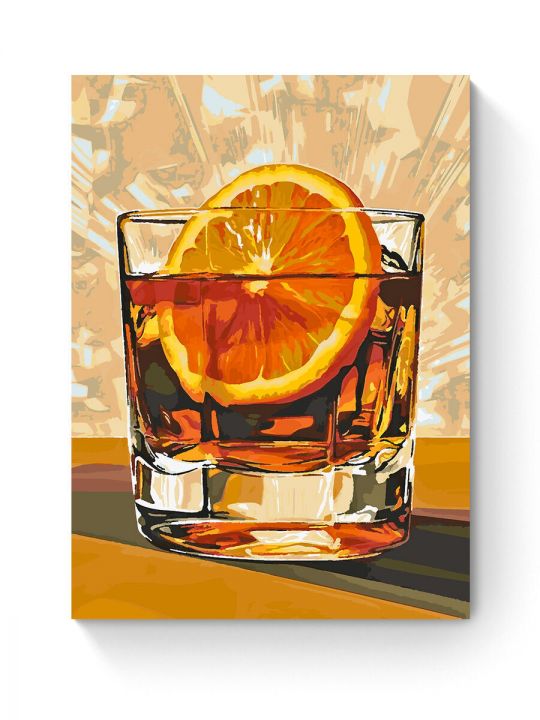 Картина по номерам на подрамнике «Коктейль» 80x60 см