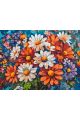 Картина по номерам без подрамника «Яркий букет» 130x100 см