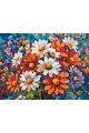 Картина по номерам без подрамника «Яркий букет» 80x60 см