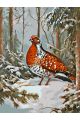 Картина по номерам без подрамника «Фазан в лесу» 130x100 см