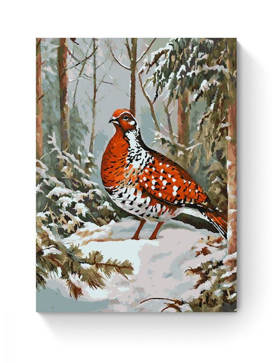 Картина по номерам на подрамнике «Фазан в лесу» 90x70 см