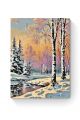Картина по номерам на подрамнике «Зимний закат» 90x70 см