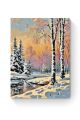 Картина по номерам на подрамнике «Зимний закат» 80x60 см