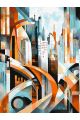Картина по номерам без подрамника «Мегаполис» 90x70 см