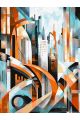 Картина по номерам без подрамника «Мегаполис» 130x100 см