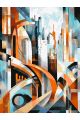 Картина по номерам без подрамника «Мегаполис» 80x60 см