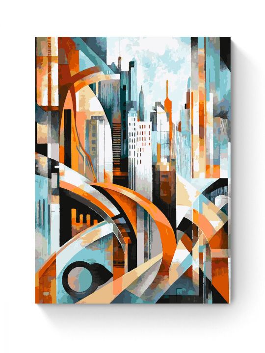 Картина по номерам на подрамнике «Мегаполис» 90x70 см