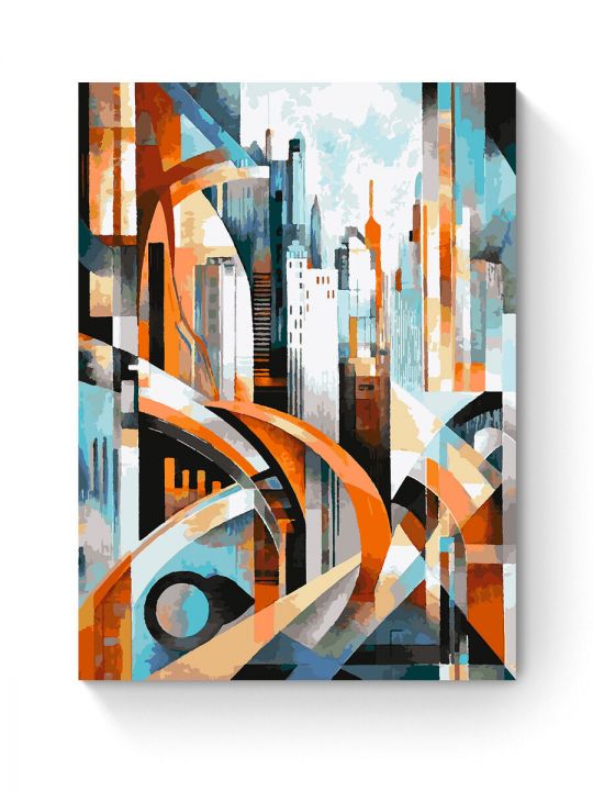 Картина по номерам на подрамнике «Мегаполис» 80x60 см