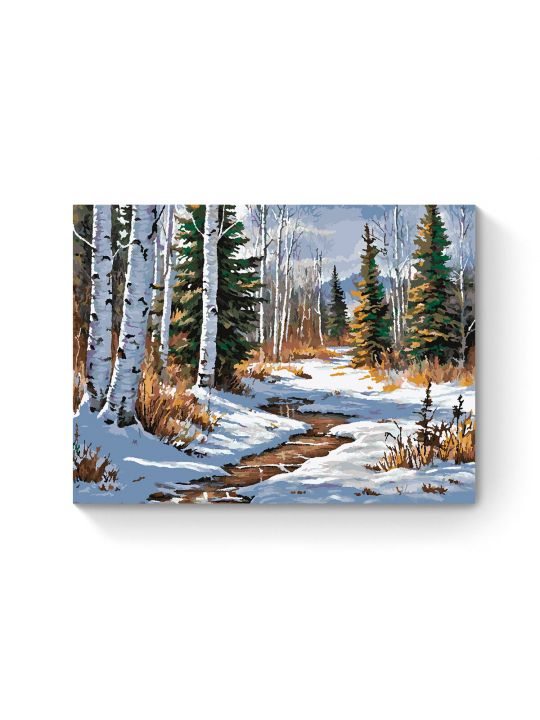 Картина по номерам на подрамнике «Оттепель» 80x60 см