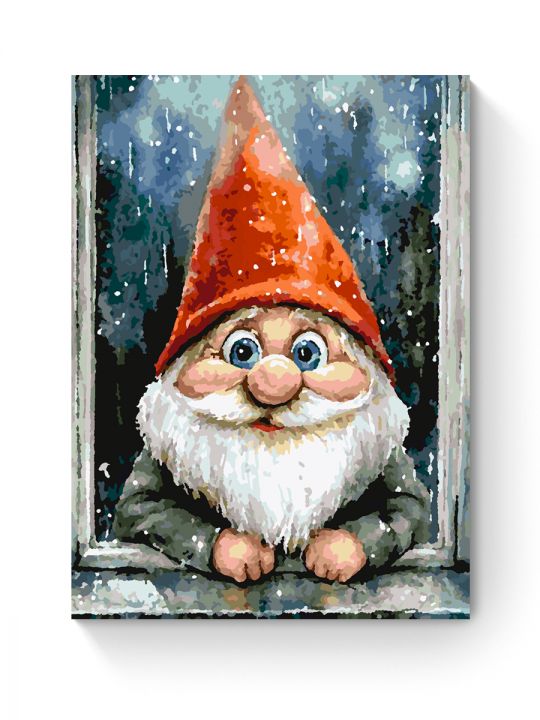 Картина по номерам на подрамнике «Добрый гном» 50x40 см