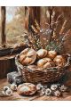 Картина по номерам без подрамника «Домашний хлеб» 90x70 см