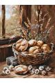 Картина по номерам без подрамника «Домашний хлеб» 80x60 см