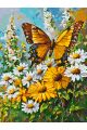 Картина по номерам без подрамника «Бабочка» 90x70 см