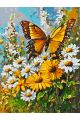 Картина по номерам без подрамника «Бабочка» 80x60 см