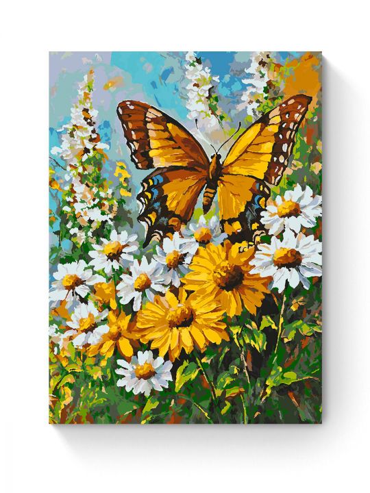 Картина по номерам на подрамнике «Бабочка» 90x70 см