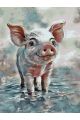 Картина по номерам на подрамнике «Хрюшка» 90x70 см