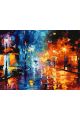 Картина по номерам без подрамника «Ночь в городе» 90x70 см