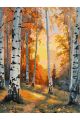 Картина по номерам без подрамника «Осенний лес» 130x100 см