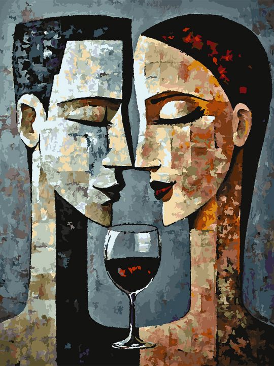 Картина по номерам без подрамника «Свидание» 80x60 см