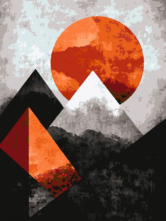 Картина по номерам без подрамника «Пирамиды» 80x60 см