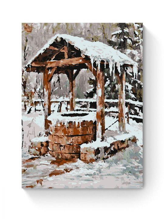 Картина по номерам на подрамнике «Колодец» 80x60 см