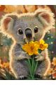 Картина по номерам без подрамника «Крошка-Коала» 130x100 см