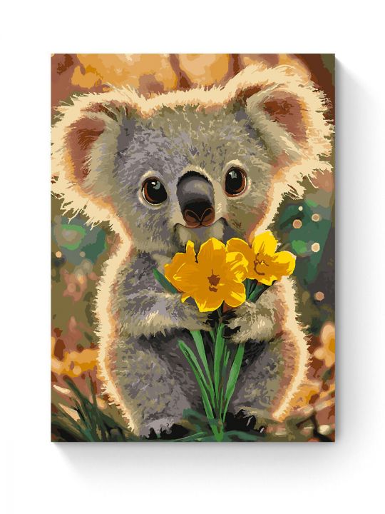 Картина по номерам на подрамнике «Крошка-Коала» 90x70 см