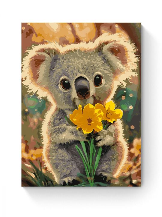 Картина по номерам на подрамнике «Крошка-Коала» 80x60 см