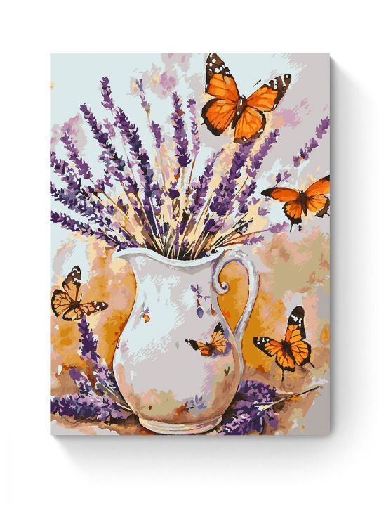 Картина по номерам на подрамнике «Лаванда» 90x70 см