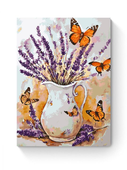 Картина по номерам на подрамнике «Лаванда» 80x60 см