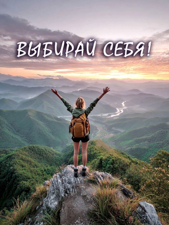 Алмазная мозаика без подрамника «Выбирай себя» 90x70 см