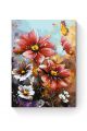 Картина по номерам на подрамнике «Красные цветы» 90x70 см