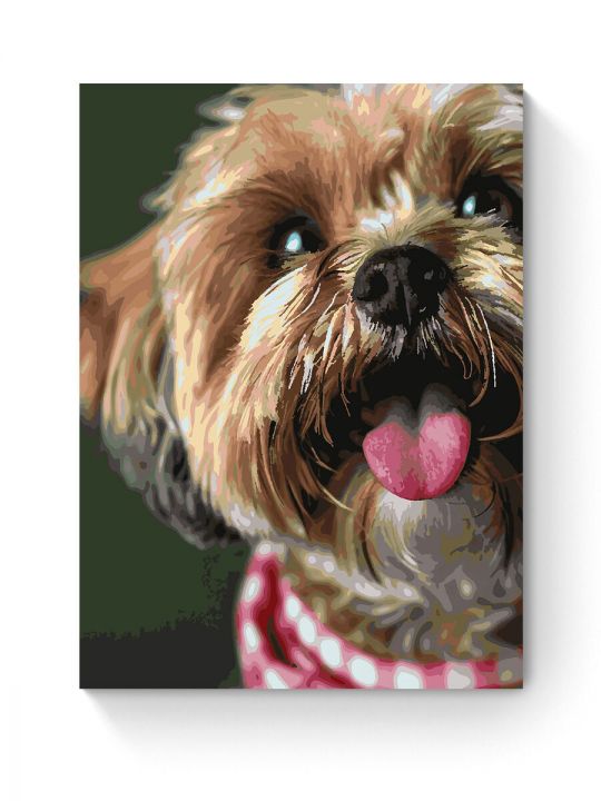 Картина по номерам на подрамнике «Милый йорк» 90x70 см