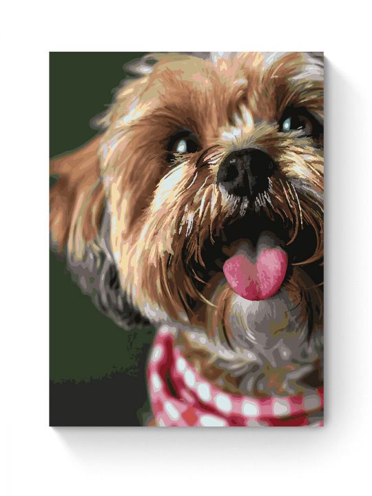 Картина по номерам на подрамнике «Милый йорк» 80x60 см