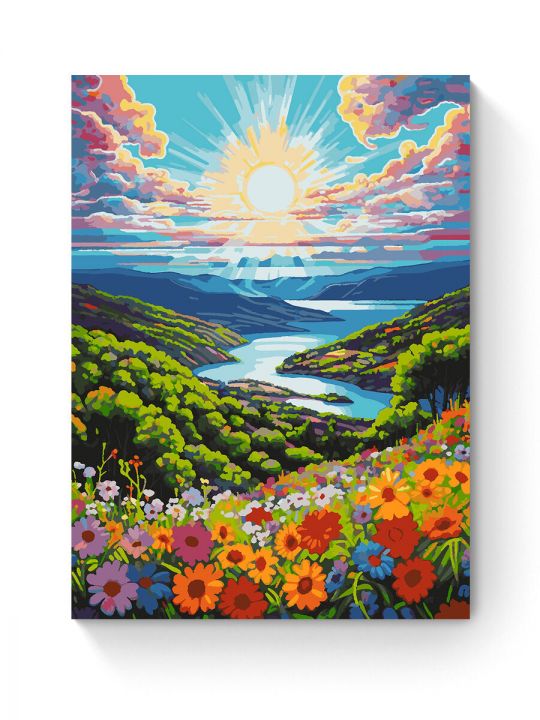 Картина по номерам на подрамнике «Сказочный вид» 80x60 см