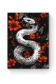 Картина по номерам на подрамнике «Змея в цветах» 80x60 см