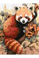 Картина по номерам на подрамнике «Красная панда» 80x60 см