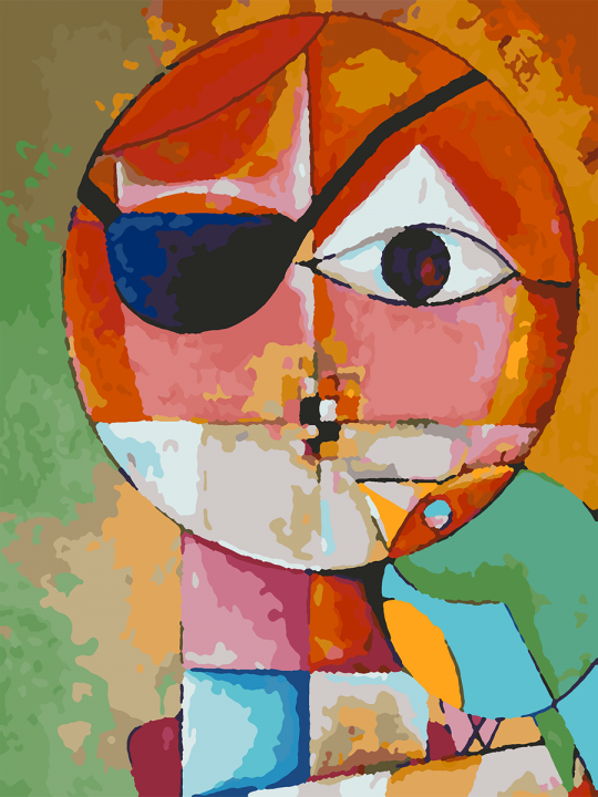 Картина по номерам без подрамника «Арт-Пират» 25x20 см