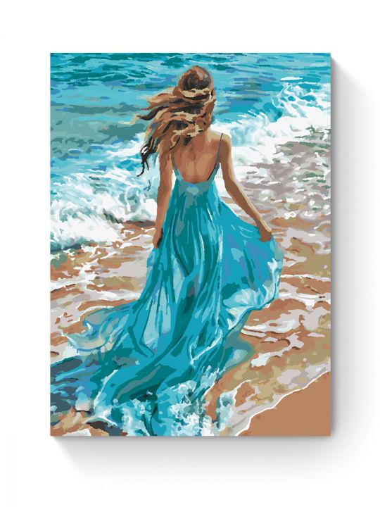 Картина по номерам на подрамнике «По волнам» 35x25 см