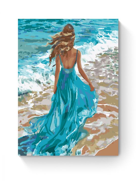 Картина по номерам на подрамнике «По волнам» 25x20 см