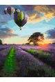 Картина по номерам без подрамника «Воздушный шар» 130x100 см