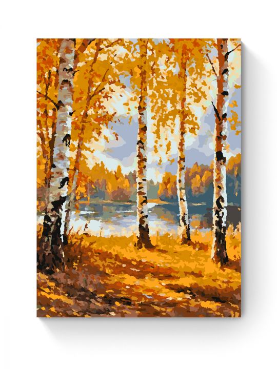 Картина по номерам на подрамнике «Золотая осень» 35x25 см